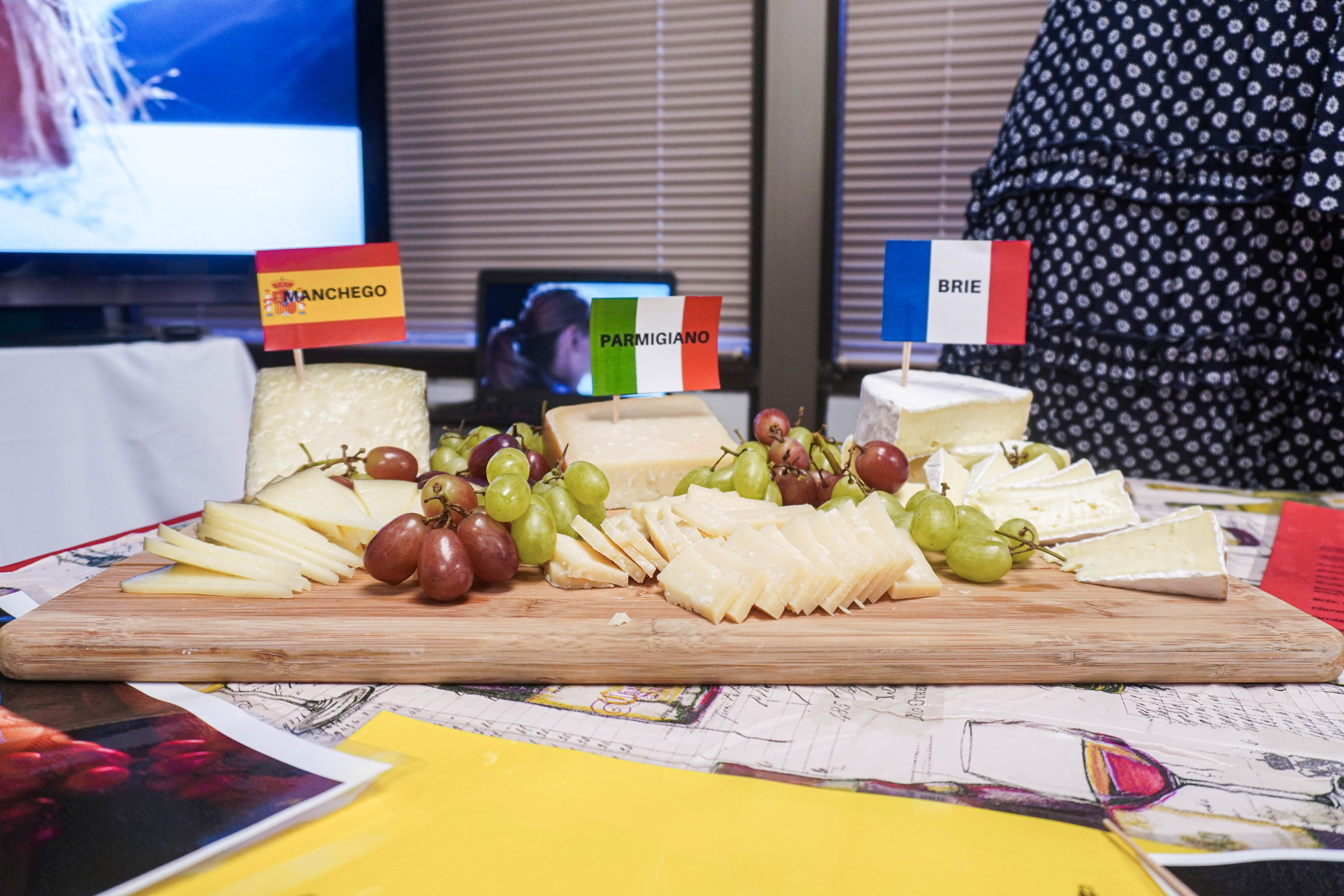 Diplomatic Language Services serves a variety of Spanish, Italian, and French grapes and cheeses for the European grape harvest