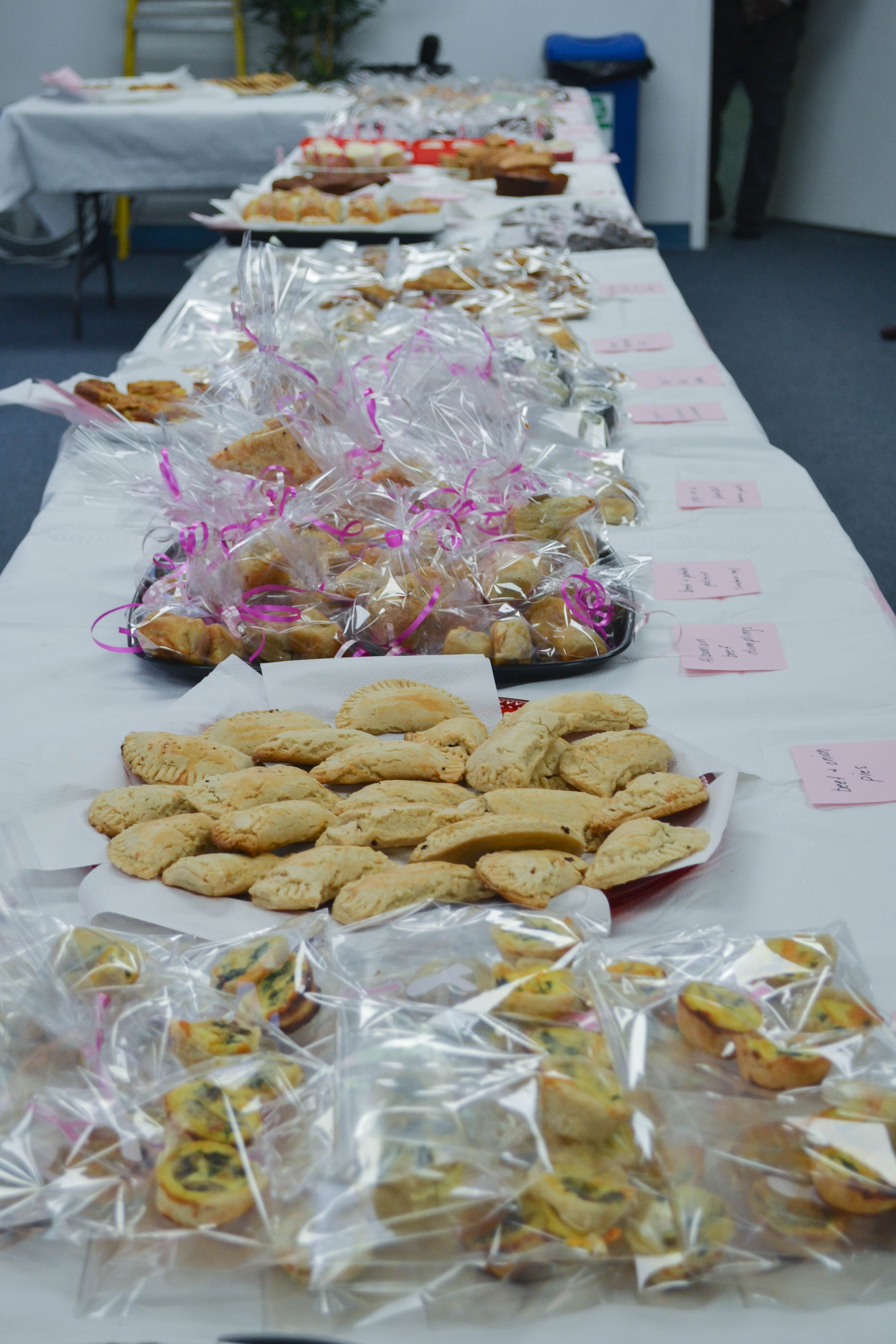 Baked goods displayed at Diplomatic Language Services