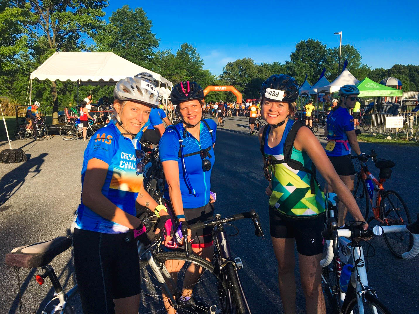 Diplomatic Language Services staff members participate in the MS 150 Bike Ride 2018