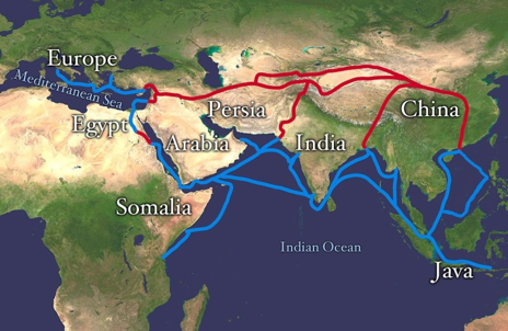 silk road map