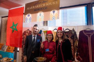 Diplomatic Language Services staff members represent Morocco and the Marrakesh Souks