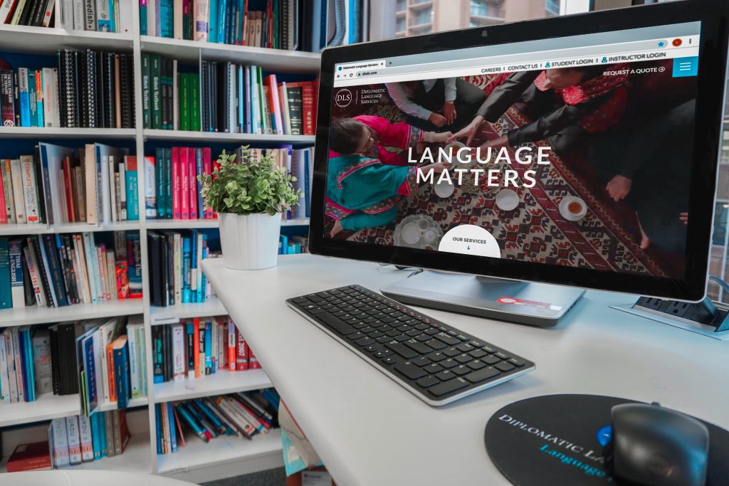 Diplomatic Language Services newly redesigned website