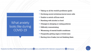 DLS caters to COVID-19 related stress and anxiety in wellness seminar