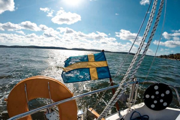 on boat to saltsjöbaden, sweden